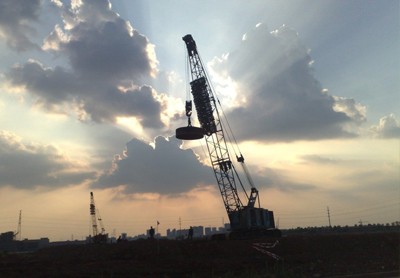 锂电隔膜项目（一期）建设B地块C地块地基强夯工